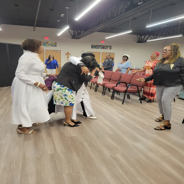 Prayer walk at Hope Deliverance Center